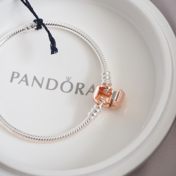 Pandora Moments Rose Snake Chain Bracelet 580702 - Picture 2 of 8